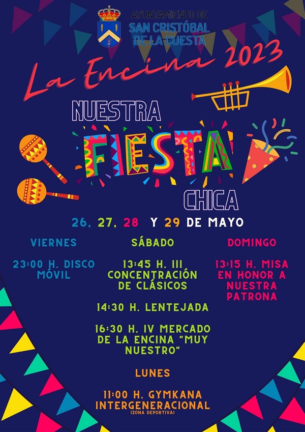 Fiestas patronales en honor de la Virgen de la Encina 2023 San Cristóbal de la Cuesta